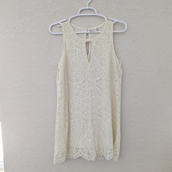 Altar'd State Dresses & Skirts - Altar'd State Lace High Neck Dress Size XS Bridal Wedding Boho